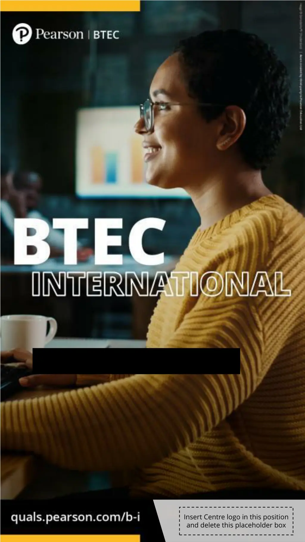 insert centre logo in this position and delete 2