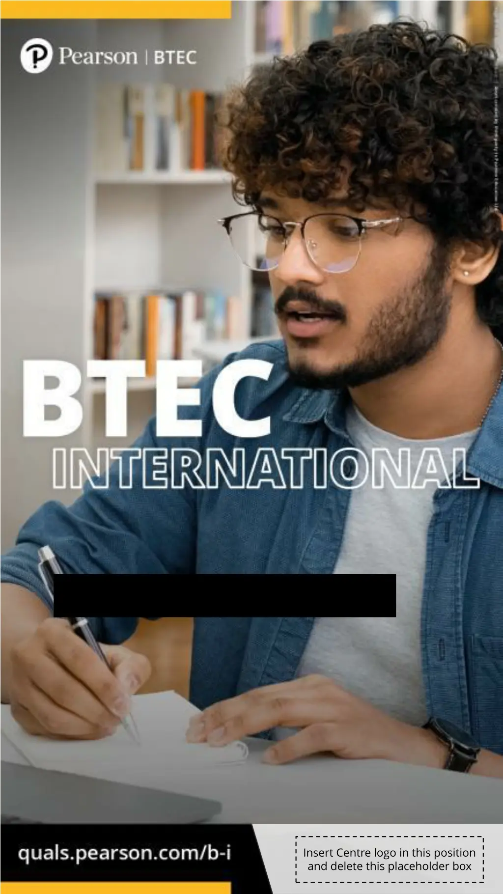 insert centre logo in this position and delete 3