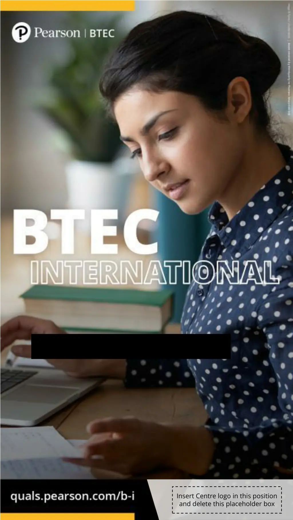 insert centre logo in this position and delete 7