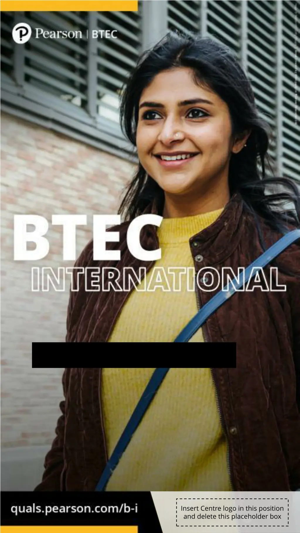 insert centre logo in this position and delete