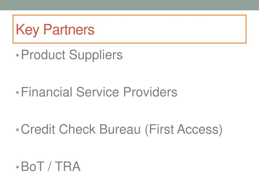key partners