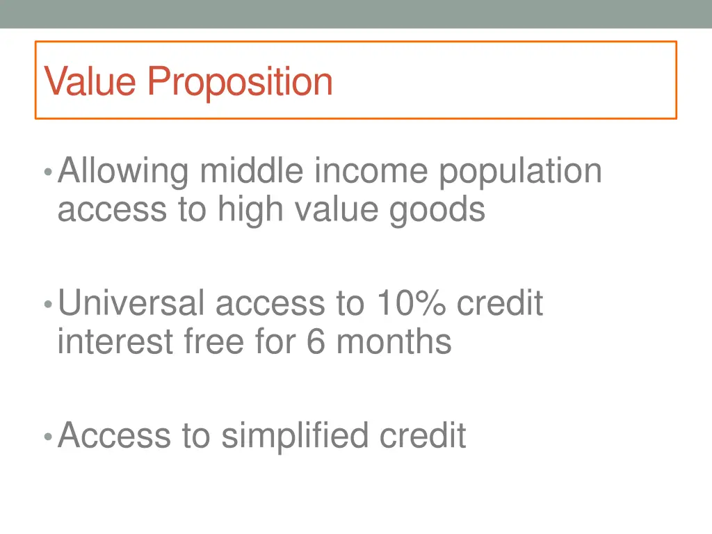 value proposition