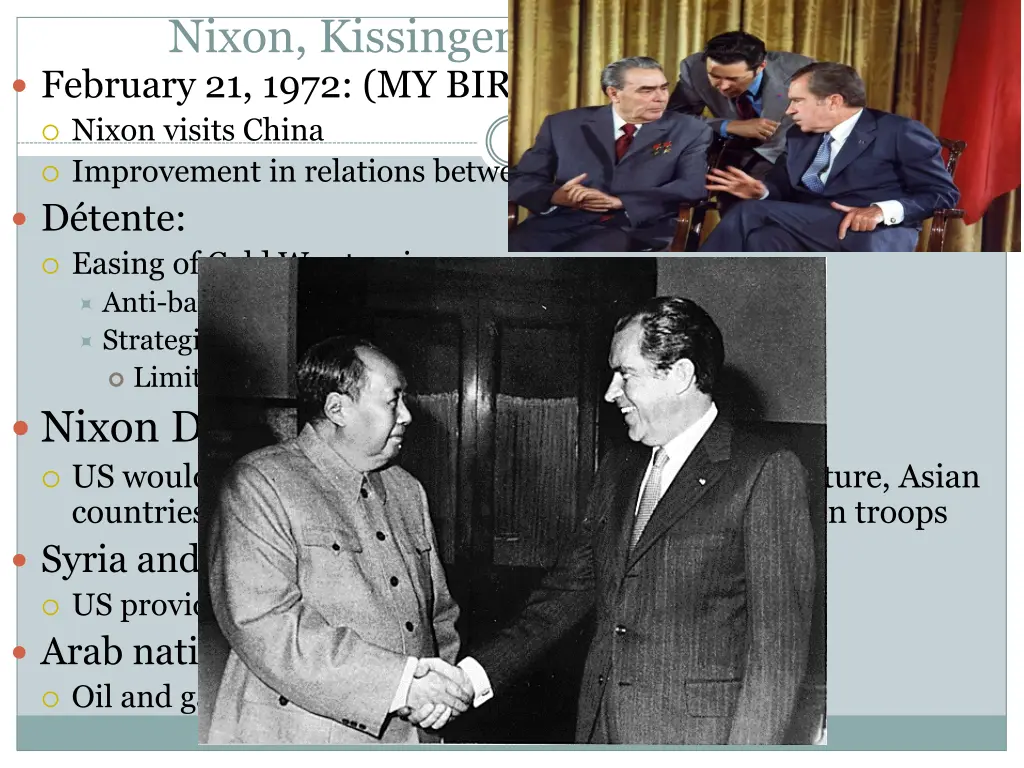 nixon kissinger and the world february 21 1972