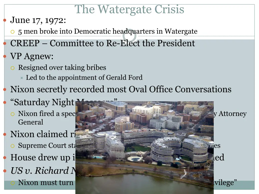 the watergate crisis