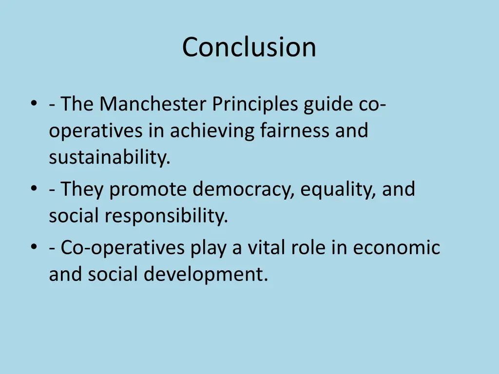 conclusion