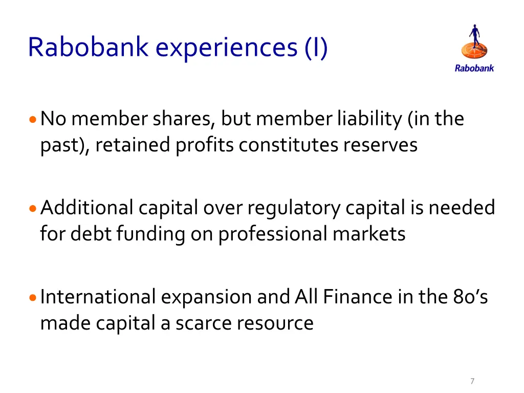 rabobank experiences i