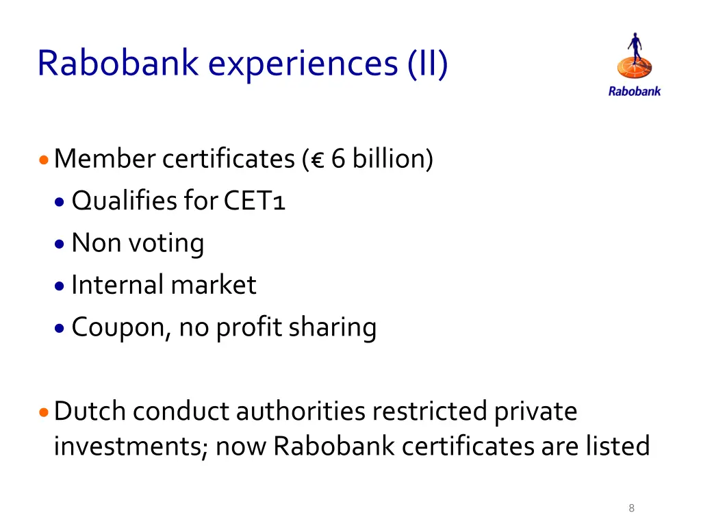 rabobank experiences ii