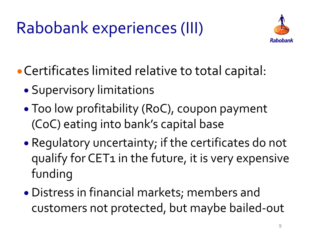 rabobank experiences iii