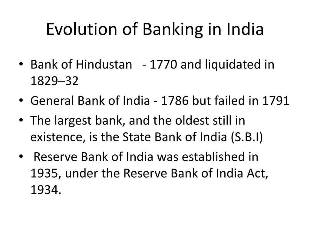 evolution of banking in india