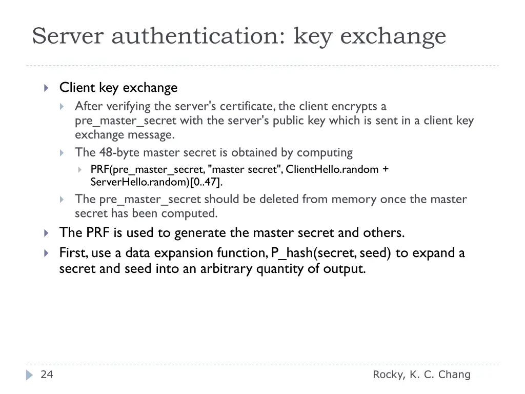 server authentication key exchange
