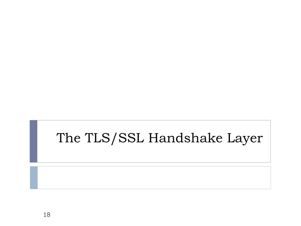 the tls ssl handshake layer