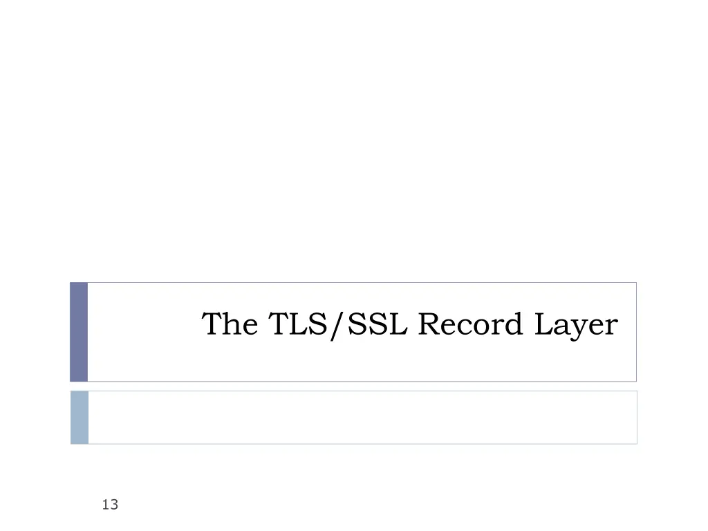 the tls ssl record layer