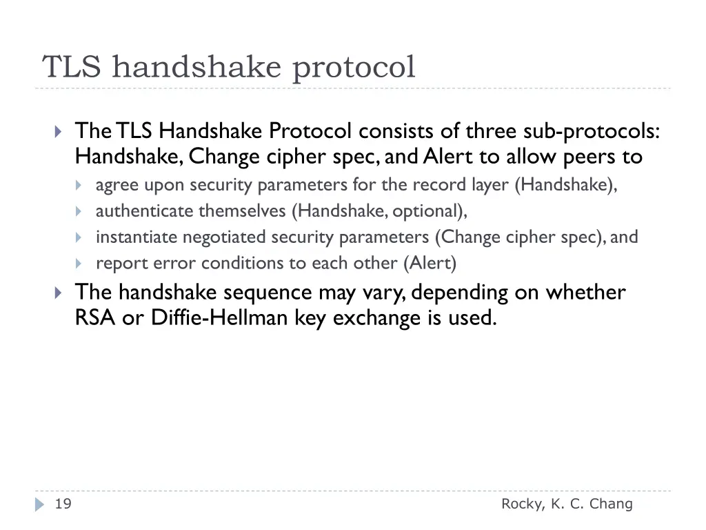 tls handshake protocol