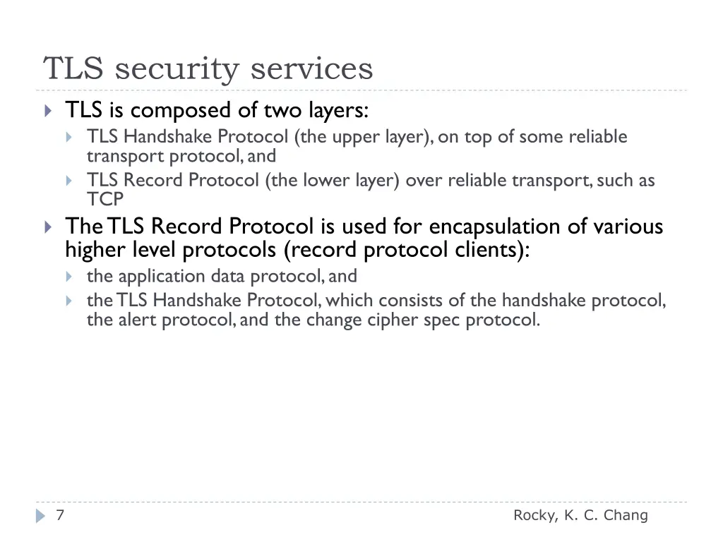 tls security services tls is composed