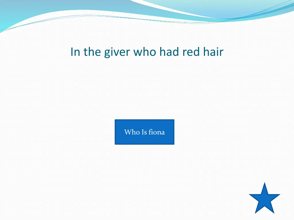 in the giver who had red hair