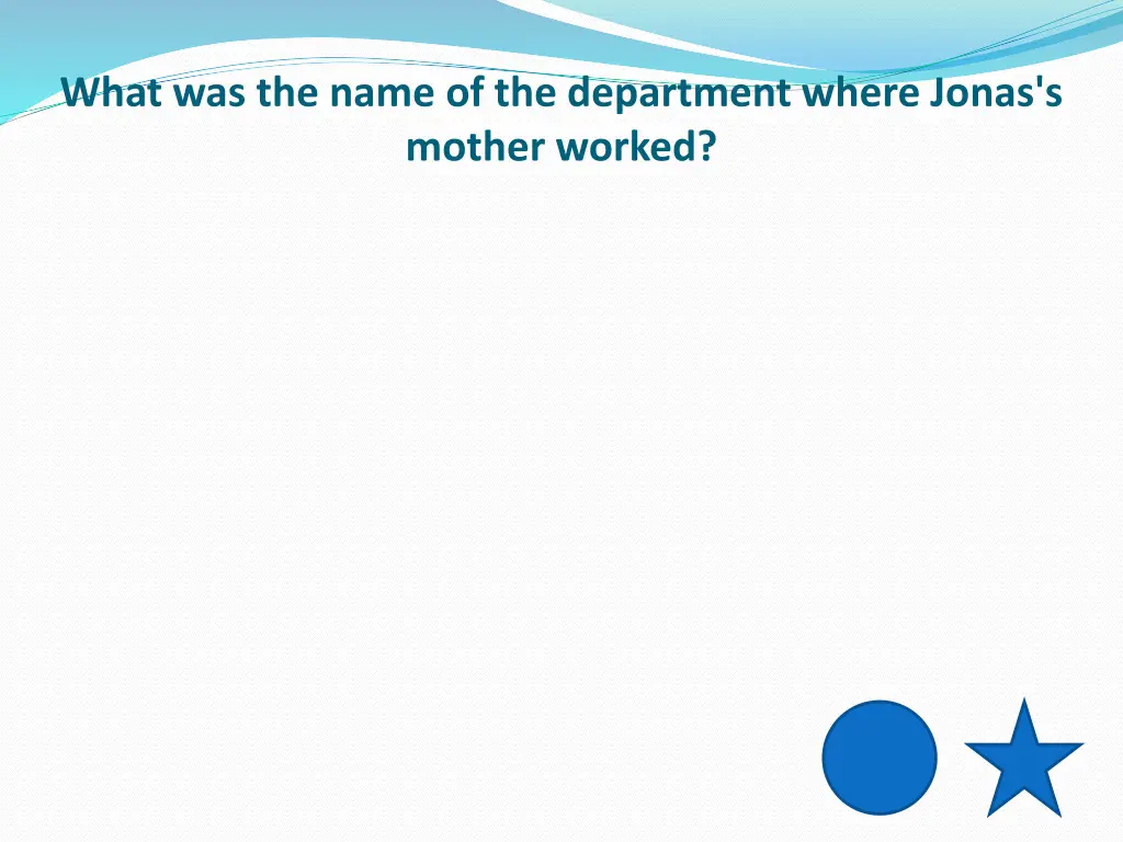 what was the name of the department where jonas 1