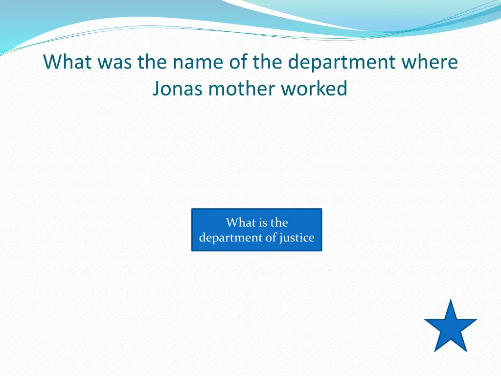 what was the name of the department where jonas 2