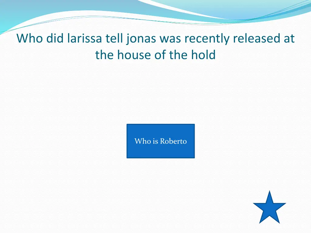 who did larissa tell jonas was recently released