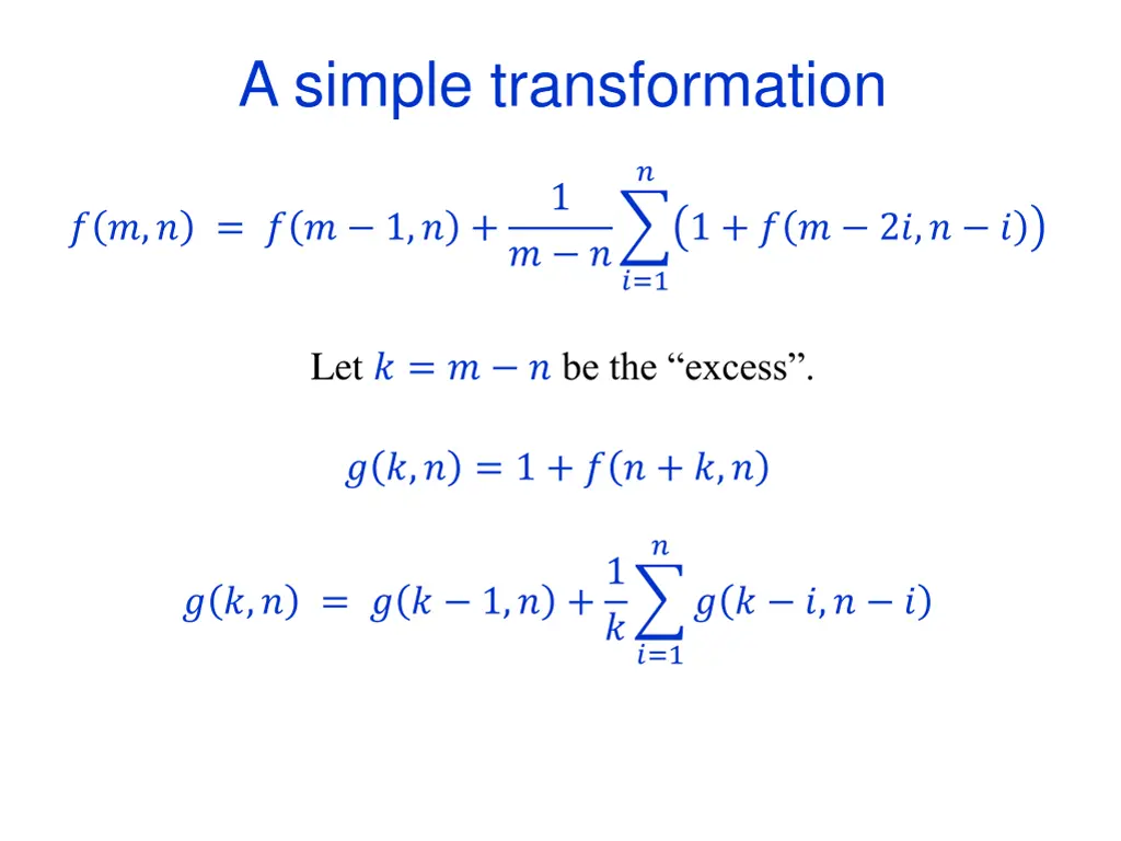 a simple transformation