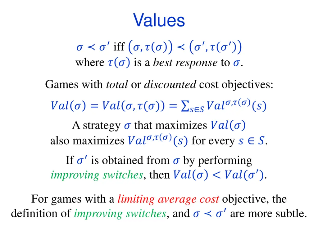 values