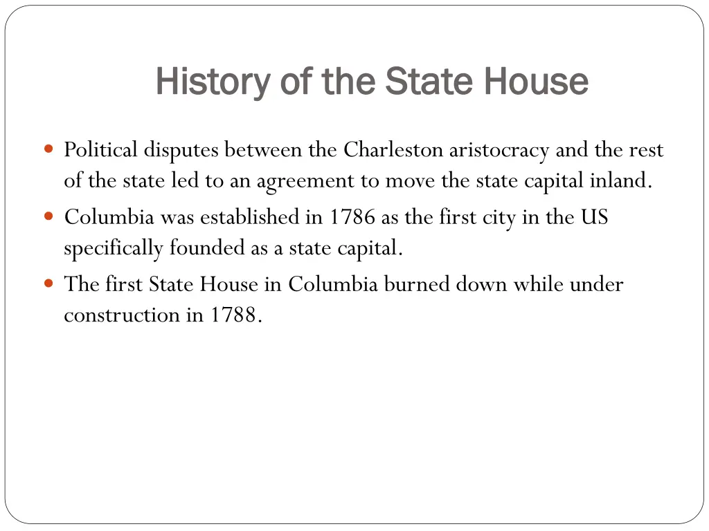 history of the state house history of the state