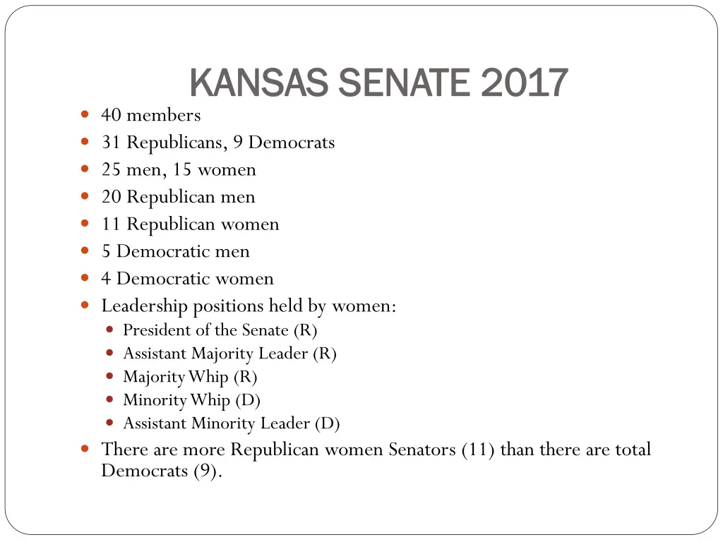 kansas senate 2017 kansas senate 2017 40 members