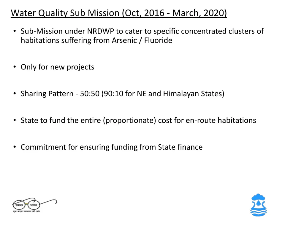 water quality sub mission oct 2016 march 2020