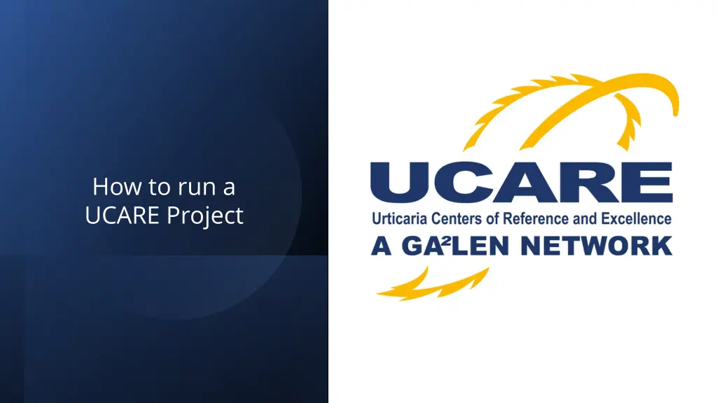 how to run a ucare project