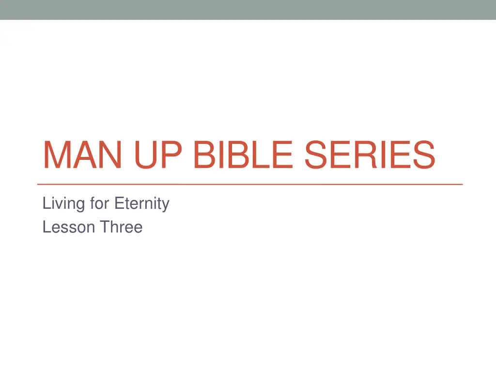 man up bible series