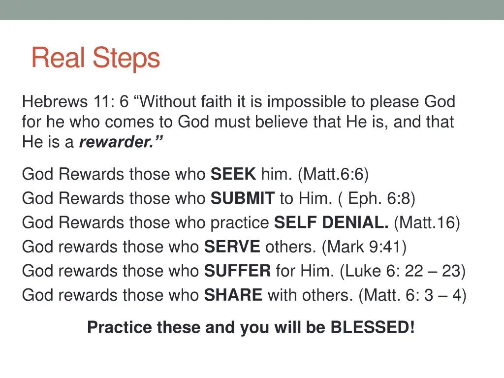 real steps