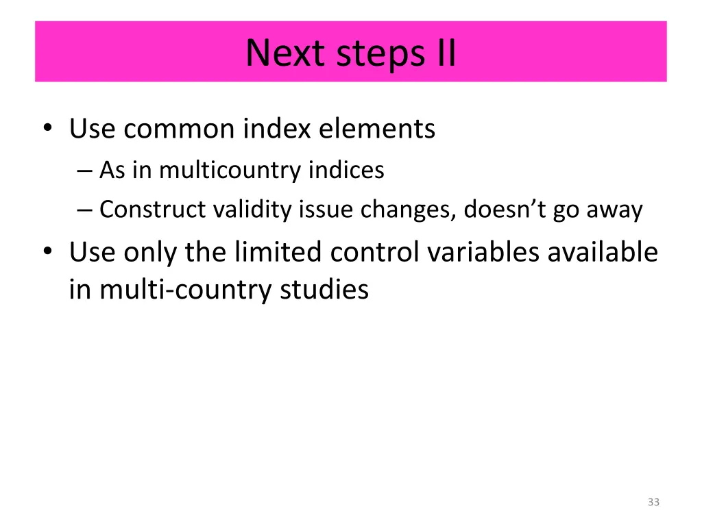 next steps ii
