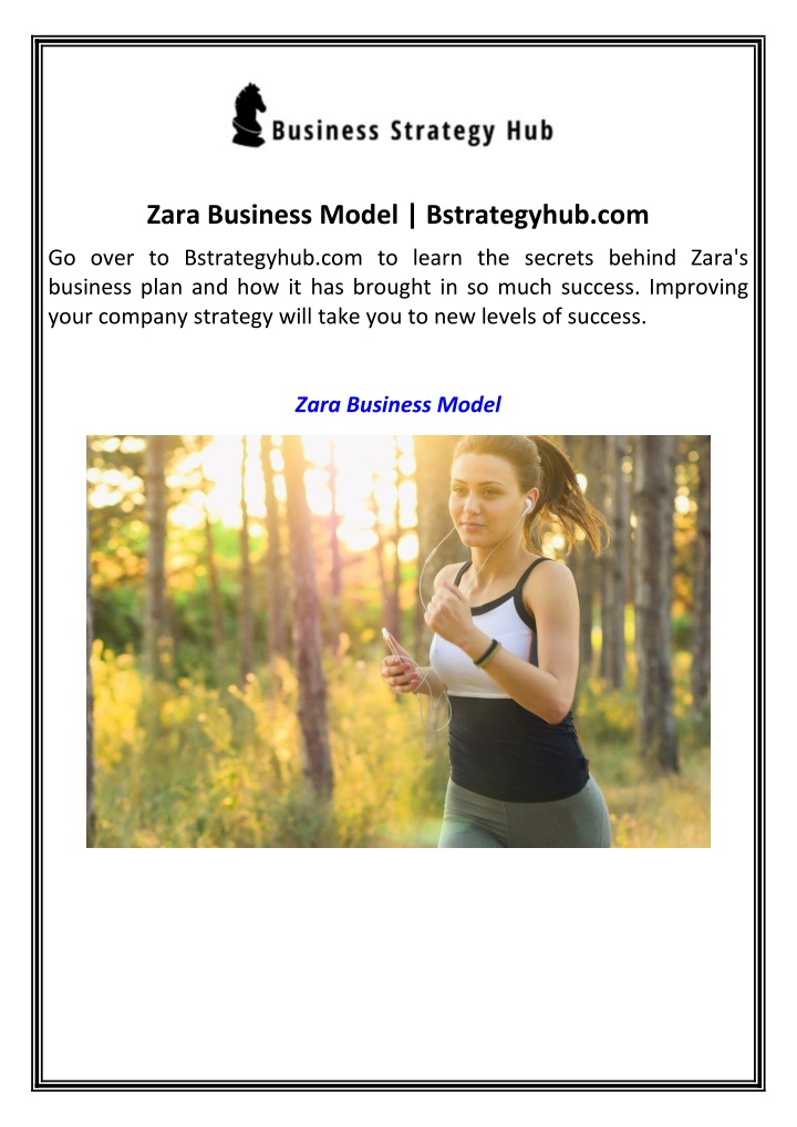 zara business model bstrategyhub com