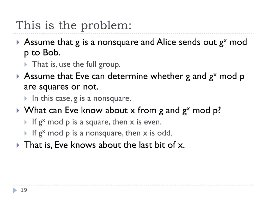 this is the problem