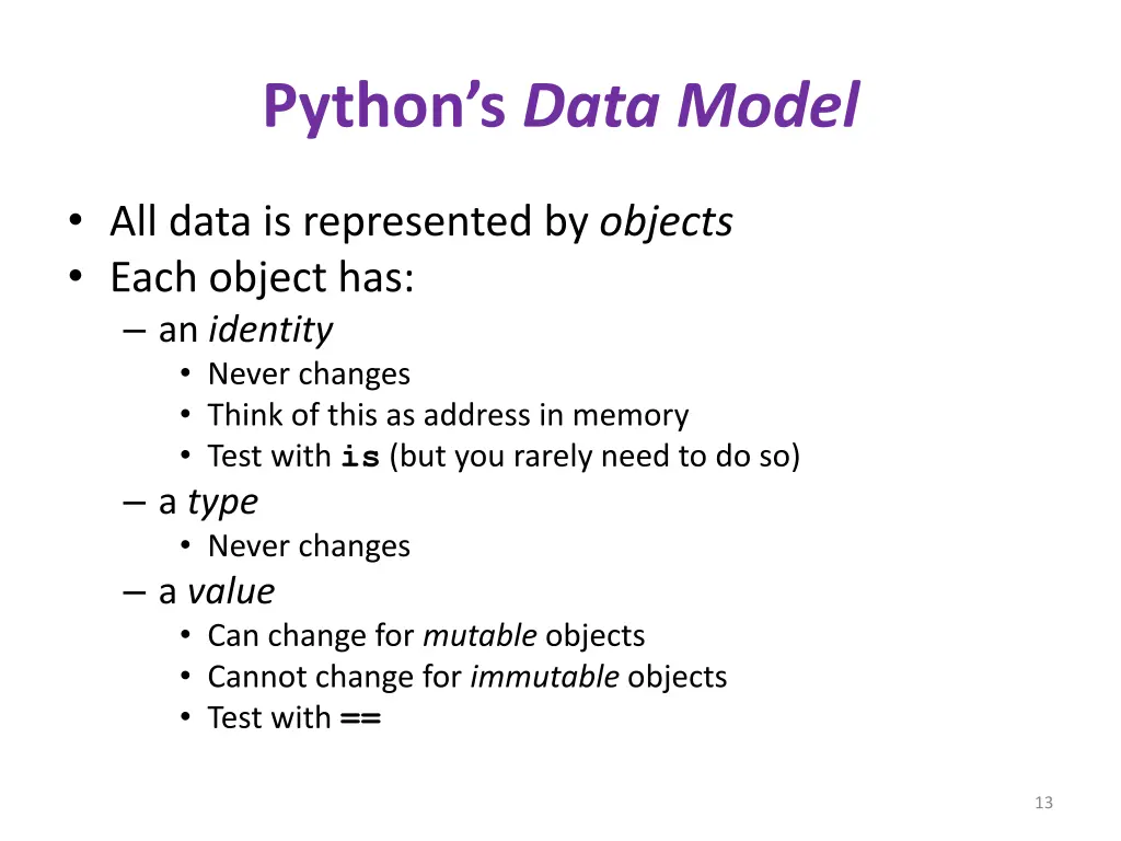python s data model