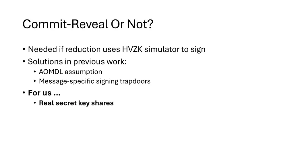 commit reveal or not