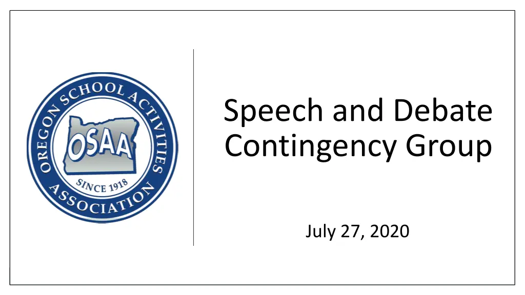 speech and debate contingency group