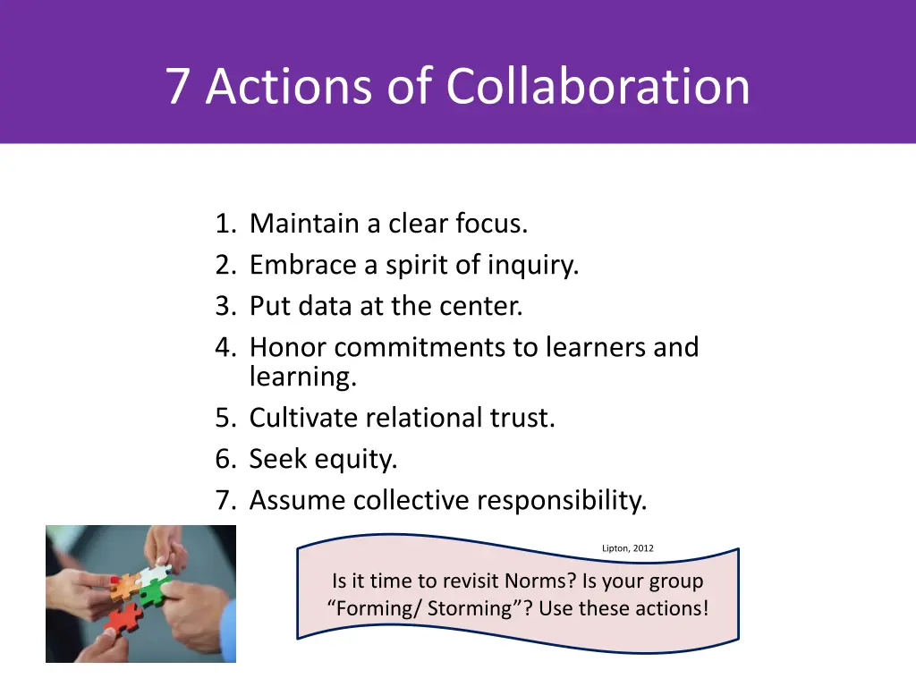 7 actions of collaboration