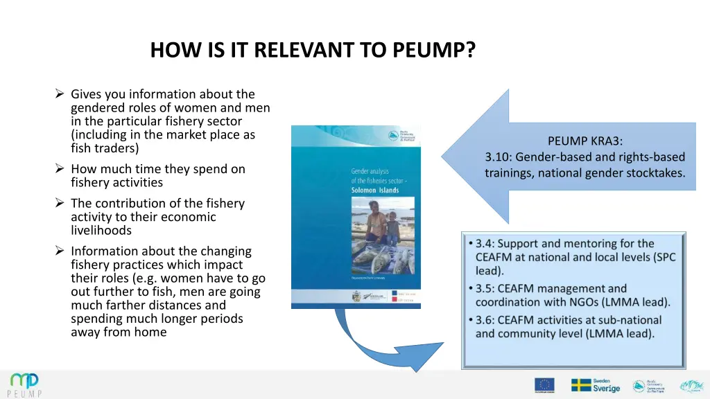 how is it relevant to peump