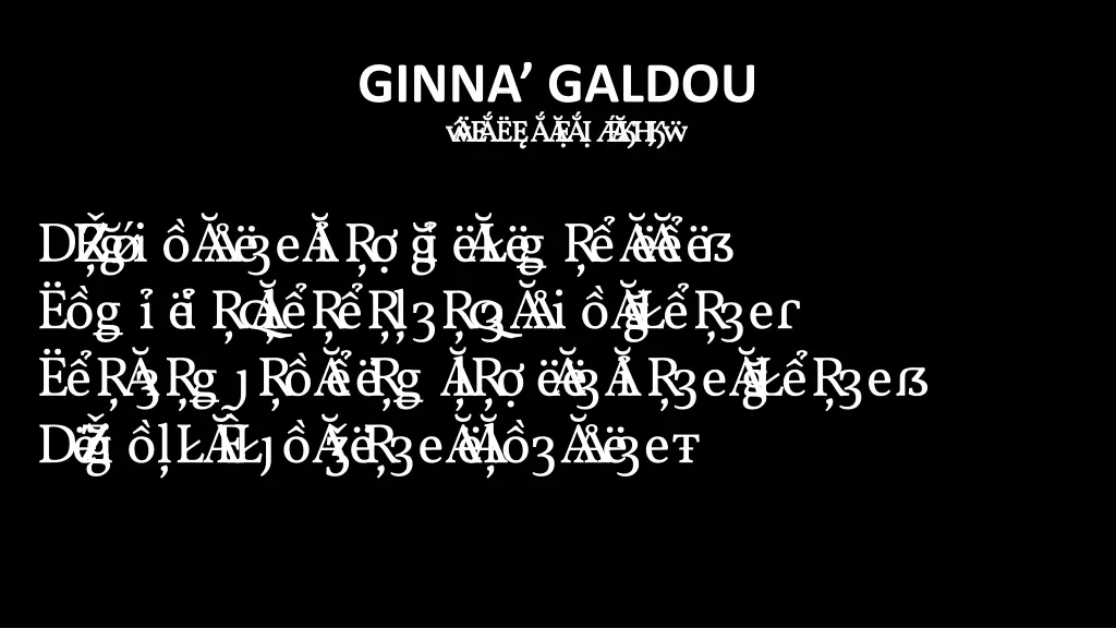 ginna galdou bi akna late bi akna late 36 3