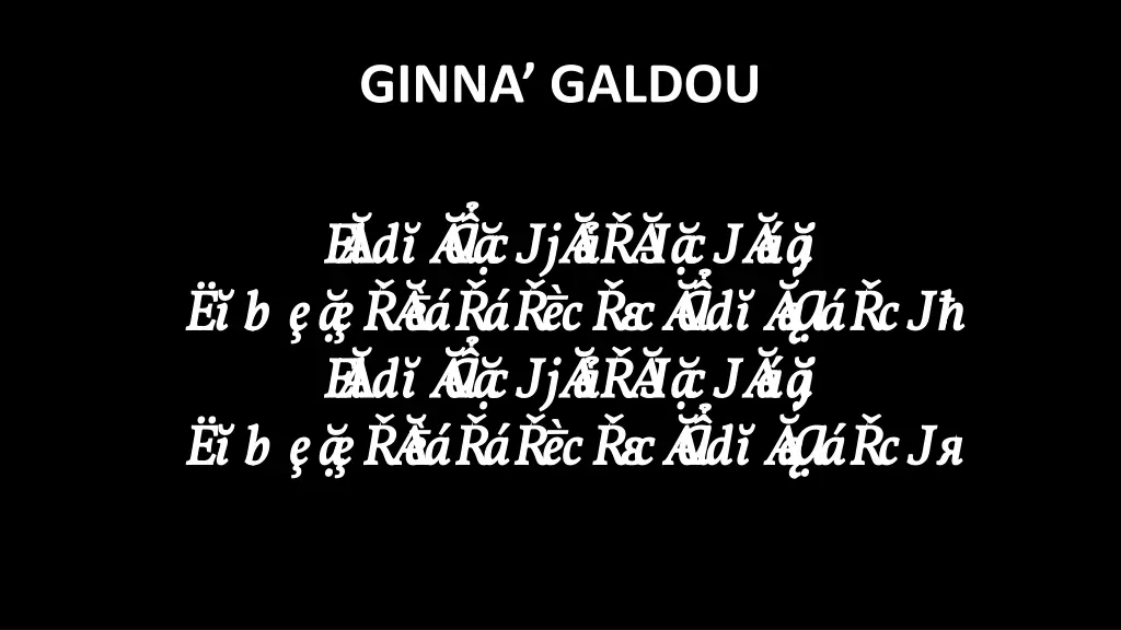 ginna galdou