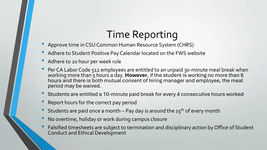 time reporting