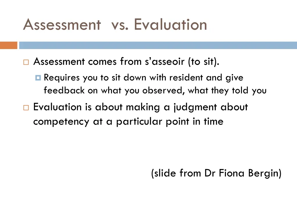 assessment vs evaluation