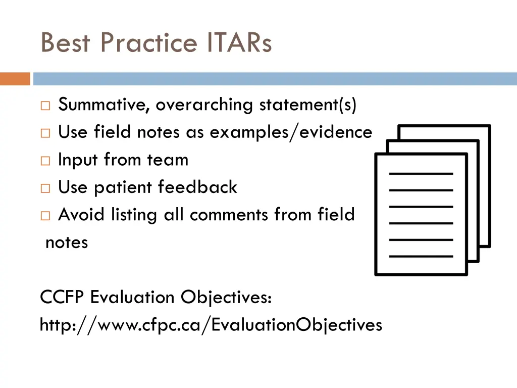 best practice itars