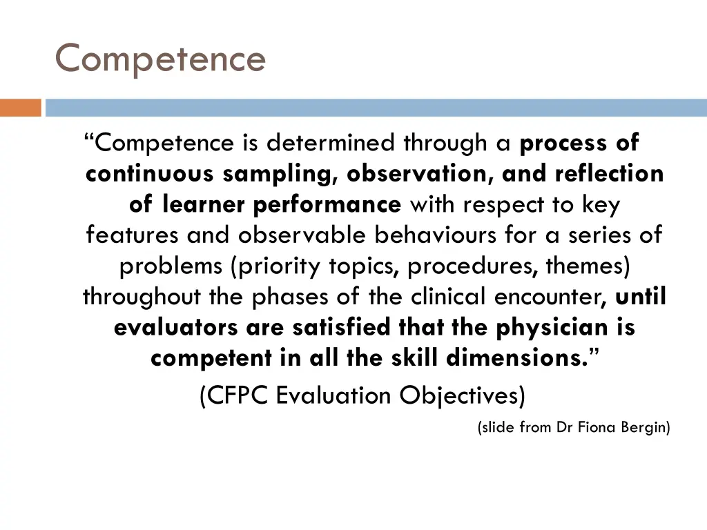competence