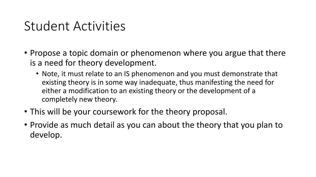 student activities