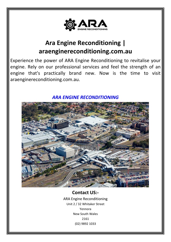 ara engine reconditioning araenginereconditioning