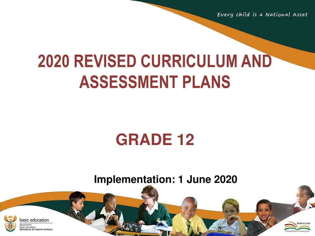 2020 revised curriculum and assessment plans