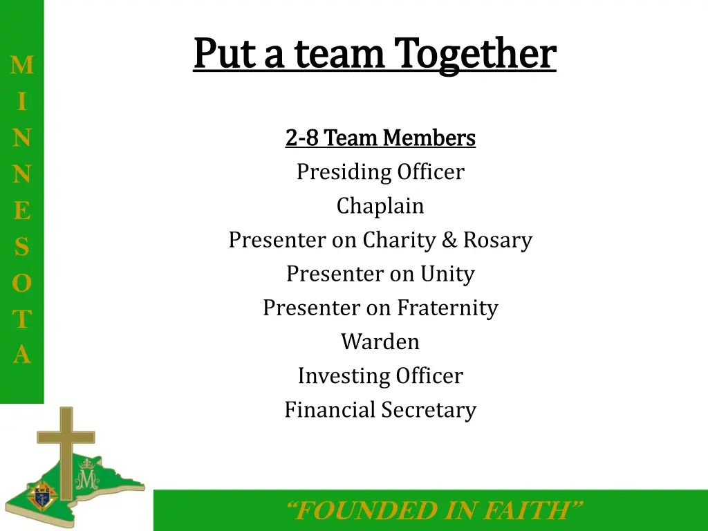 put a team together put a team together