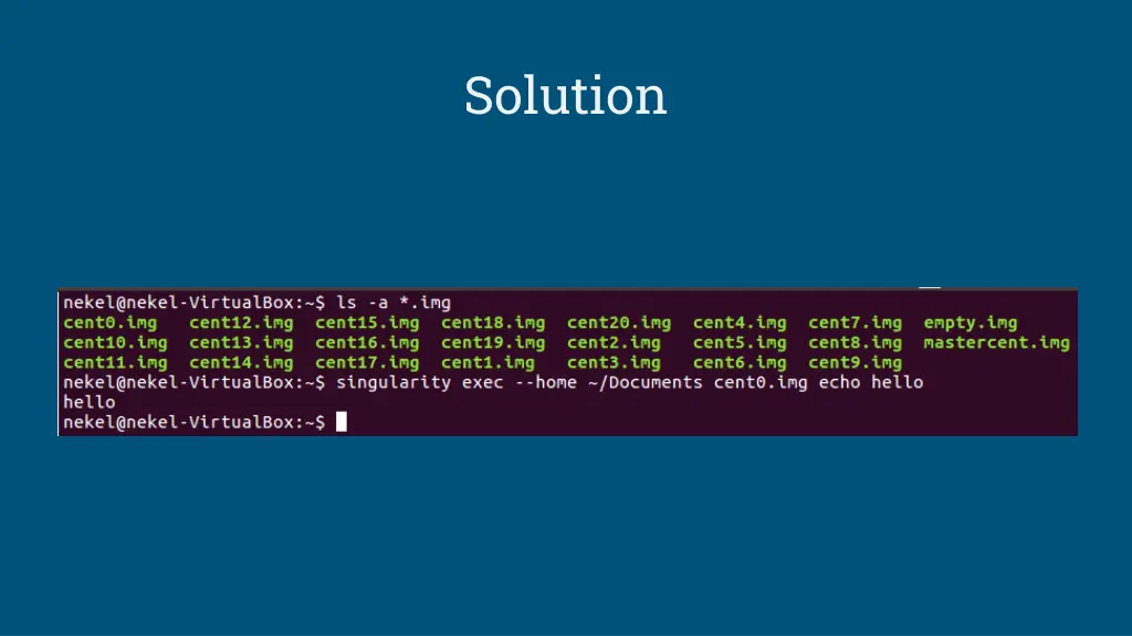 solution
