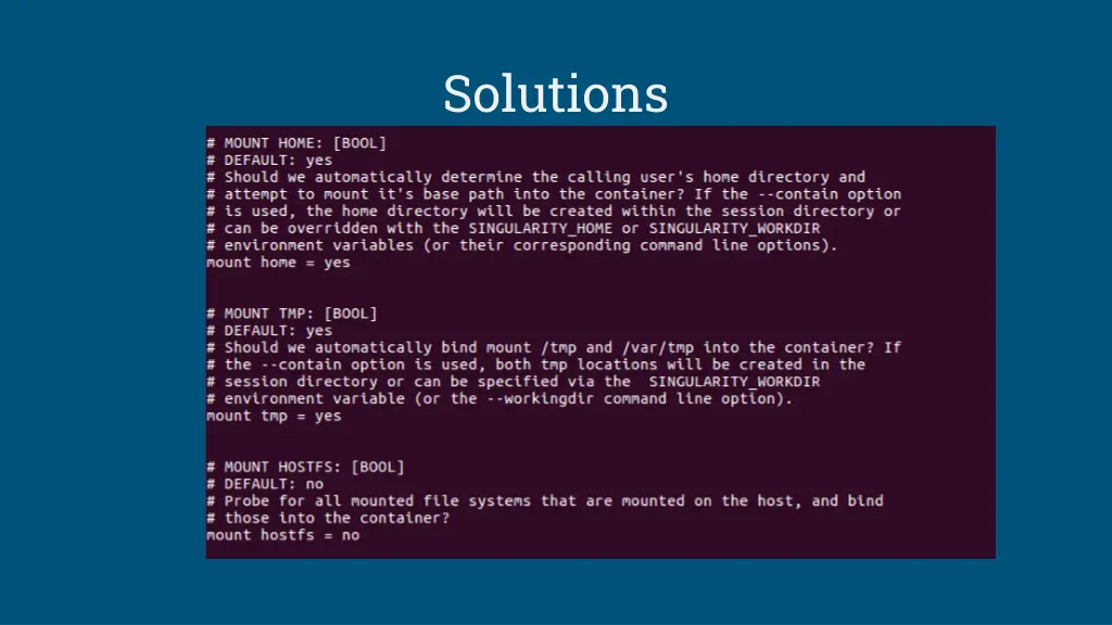 solutions